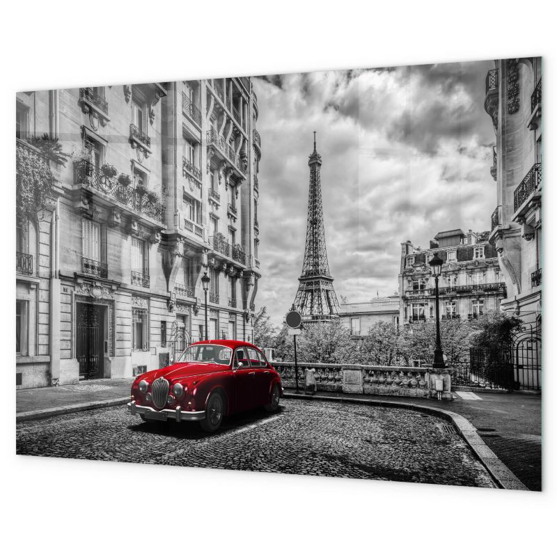 Tablica Na Magnesy Tulup 100x70 cm Stary samochód miasto Z magnesami neodymowymi 1 kpl