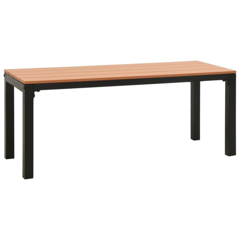 Ławka ogrodowa WaszeMeble ze stali czarna WM-317142 1 szt.