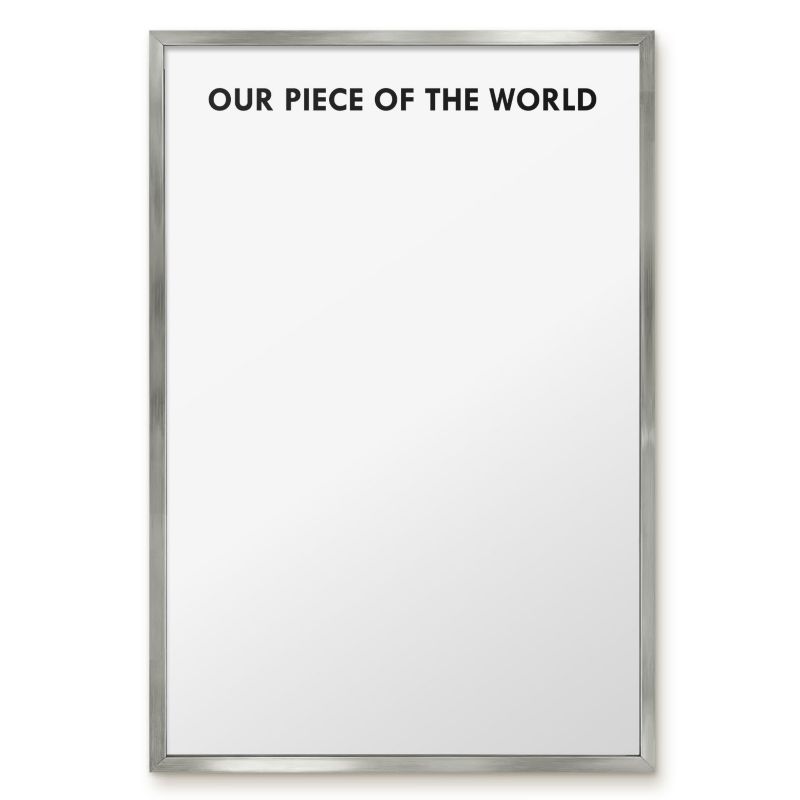 Tablica Magnetyczna W Ramie Tulup 40x60 cm Our piece of the world 2 - Srebrna rama Do salonu, sypialni 1 szt.
