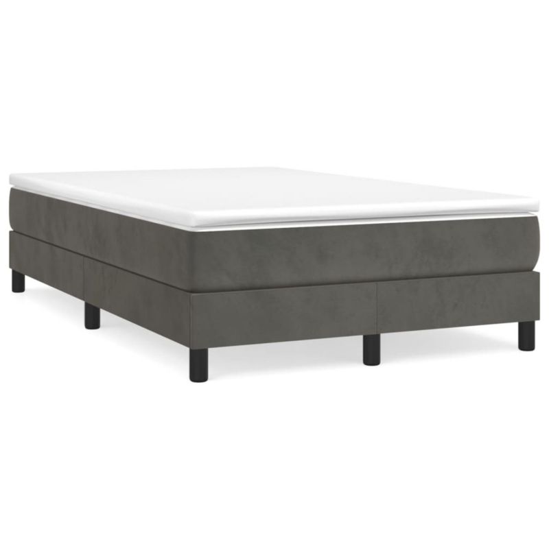 Łóżko kontynentalne WaszeMeble 120x200 cm ciemnoszare WM-3144322 1 szt.