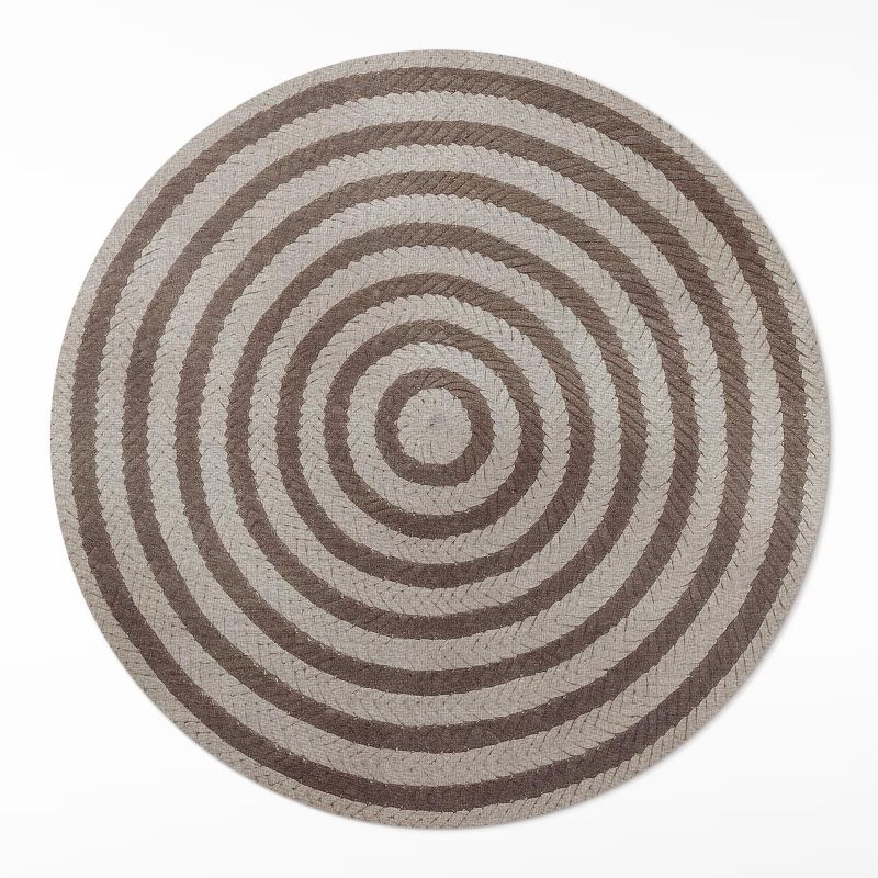 Okrągły Dywan Winylowy Wallfluent fi100 cm Imitacja plecionego sznurka 1 szt.