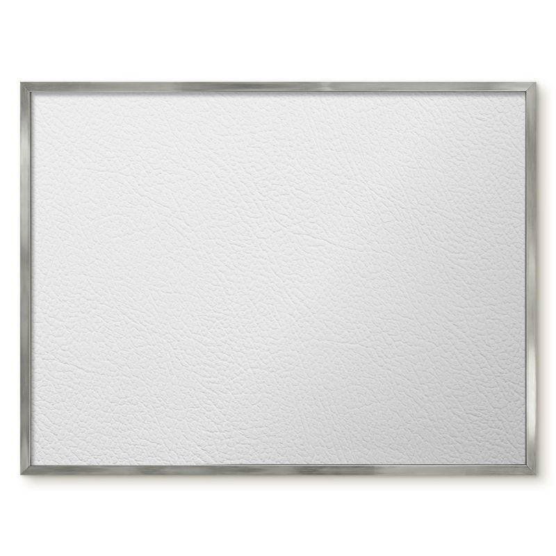 Magnetyczna Tablica Ścienna Tulup 80x60 cm Biała tekstura - Srebrna rama Do salonu, biura 1 szt.