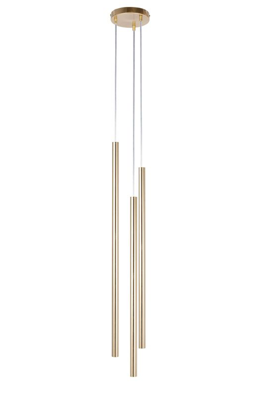 Lampa wisząca Sigma Lighting Sopel Lux 5404 złoty szczotkowany dekoracyjna 3xG9 x 1 szt.