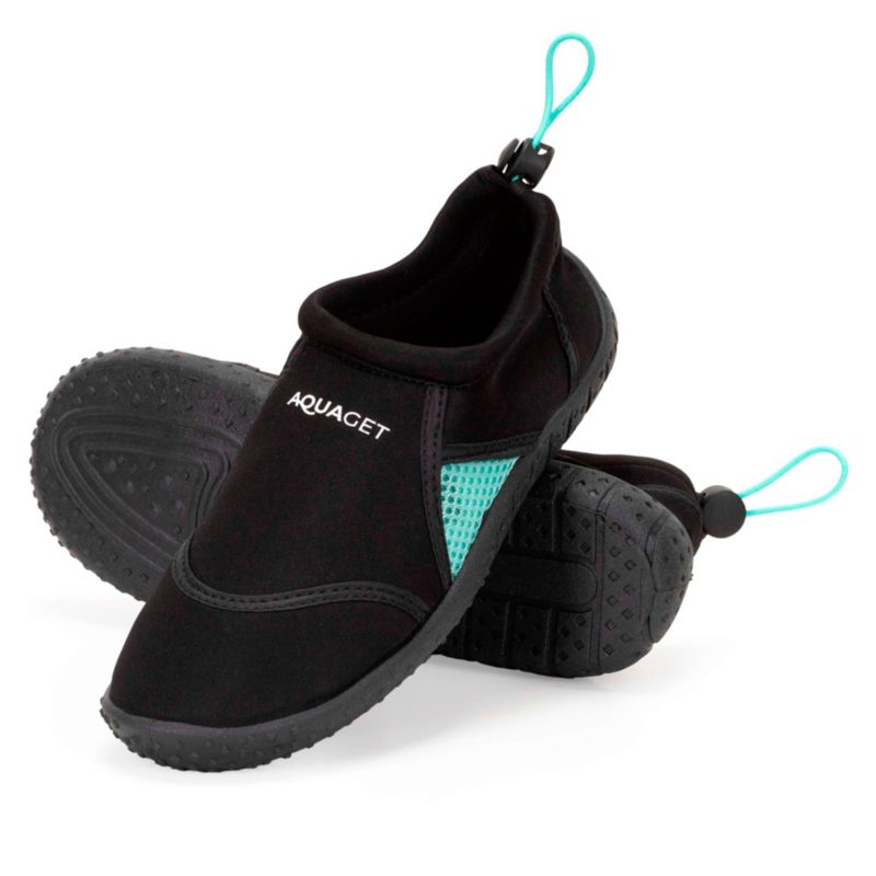 Buty do wody Aquaget plażowe szybkoschnące na kajak jeżowce, kamienie rozm. 37 damskie czarne 1 kpl.