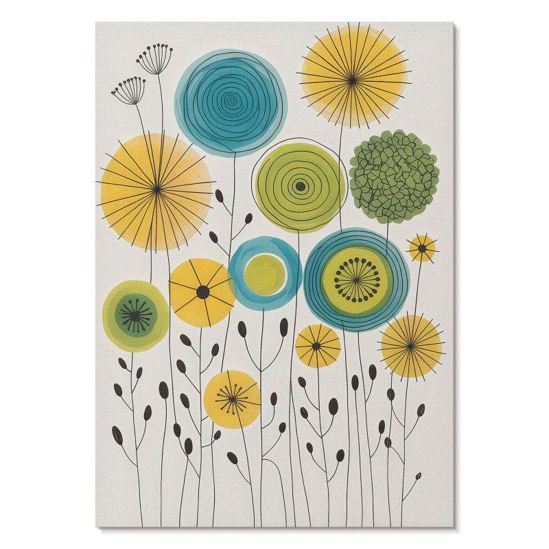 Plakat na Ścianę Tulup 59,4,x84 cm (A1) Kwiatowy design Do salonu, sypialni, biura 1 szt.
