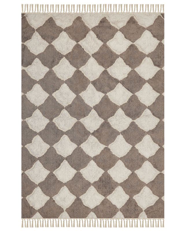 Dywan Sinop Beżowy 160 x 230 cm Bawełna 1 szt.