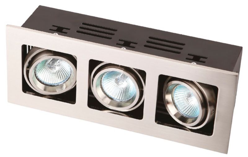 Oprawa wpuszczana Maxlight BOX srebrna 3xGU5.3x10W IP20 wym:11x28x11cm - 1 szt.