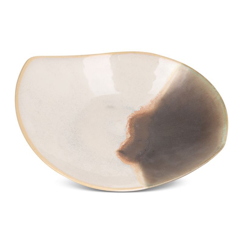 Patera ceramiczna Eurofirany 28 x 23 x 6 cm kremowa beżowa 1 szt.