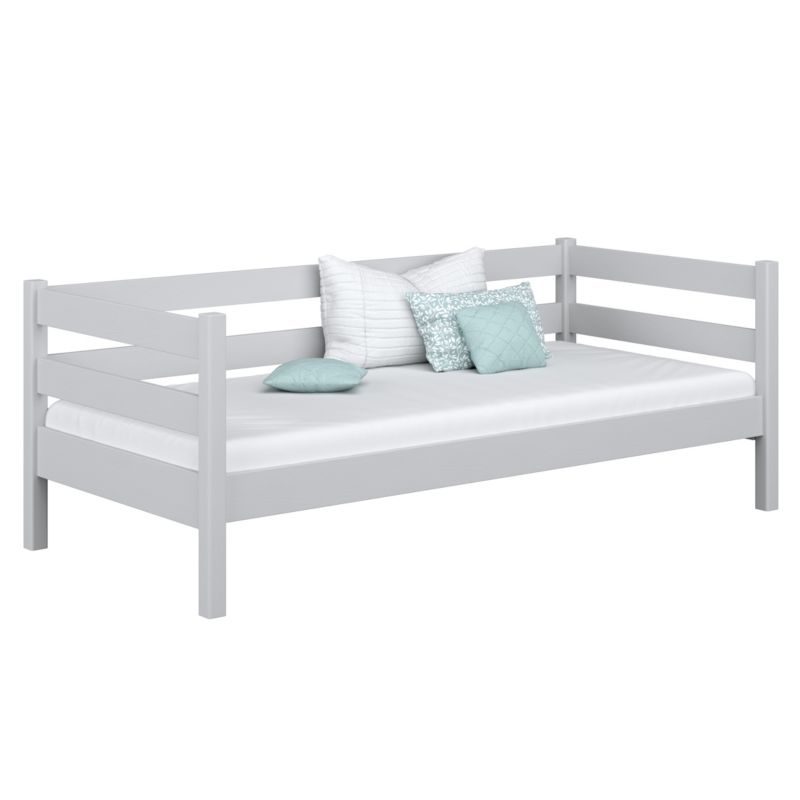 Drewniane łóżko N-WOOD sofa N01 popielaty 80x190 1szt.