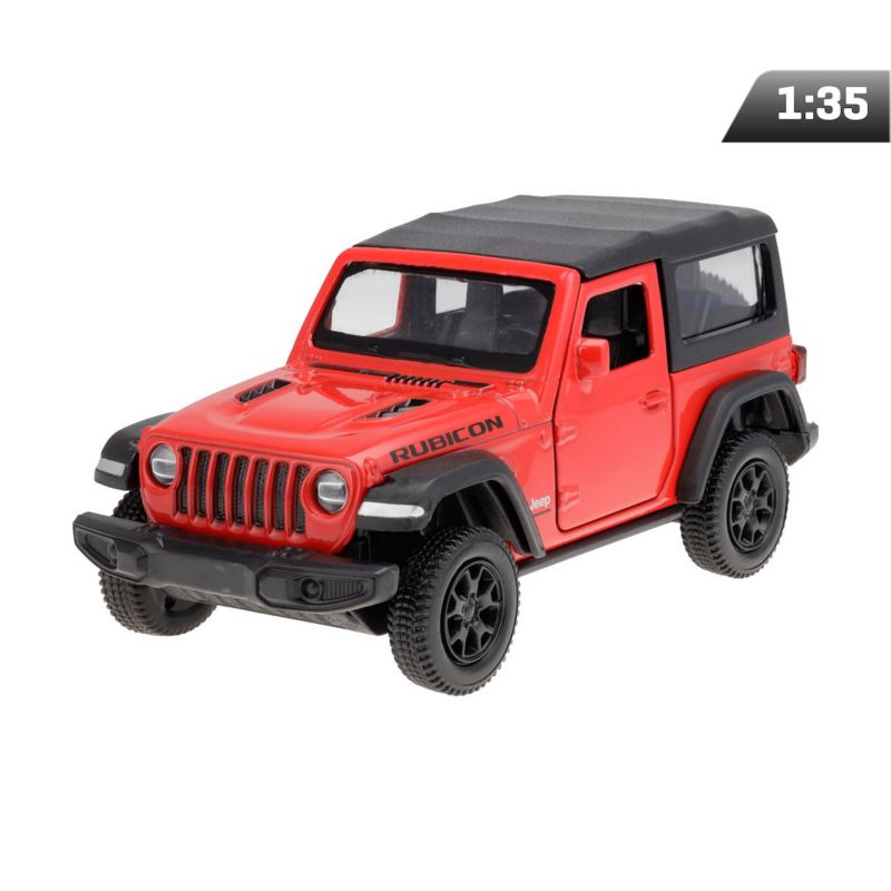 Model 1:35 RMZ Jeep Wrangler Rubicon 2021 Hard Top, czerwony, Carmotion, 1 szt.
