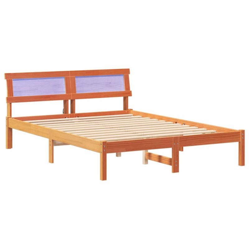 Rama łóżka WaszeMeble 135x190 cm Woskowy brąz sosna WM-872829 1 szt.