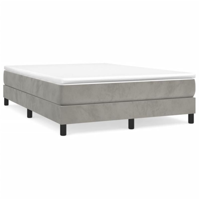 Łóżko tapicerowane WaszeMeble 140x190 cm jasnoszara WM-3120766 1 szt.