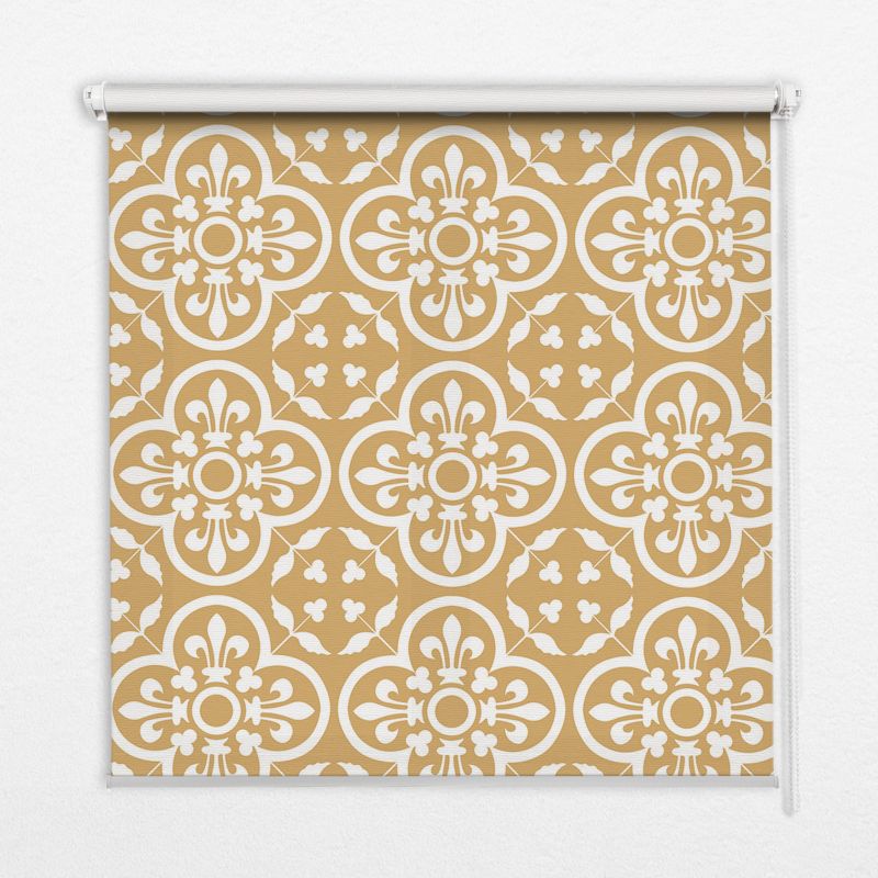 Roleta Do Salonu Tulup 90x180 cm Portugalska Kafelka Ludowy Wzór Montaż do ściany/sufitu 1 szt.