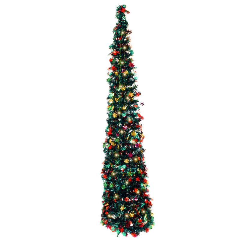 Choinka Sztuczna More&Deco Pop-Up Z Kolorowymi Ozdobami I Lampkami Led 150 Cm 1 Szt.
