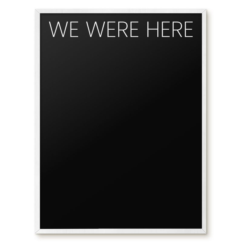 Tablica Magnetyczna Do Sypialni Tulup 60x80 cm We were here 8 - Biała rama Do salonu, sypialni 1 szt.