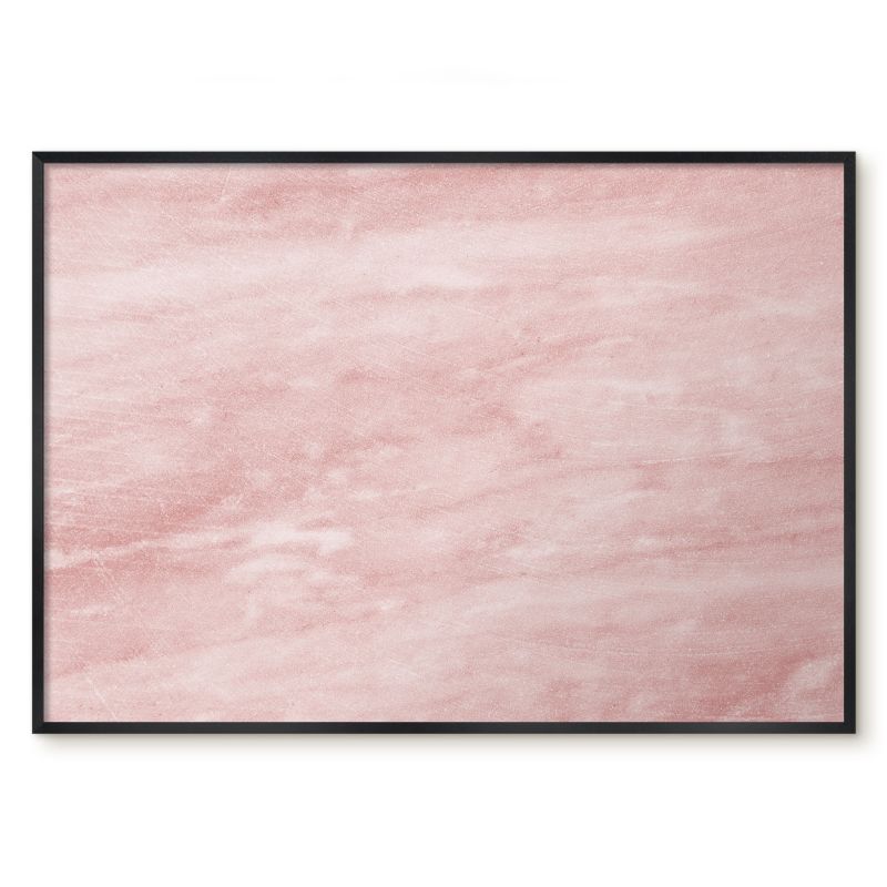Tablica Magnetyczna Wielofunkcyjna Ścienna Tulup 100x70 cm Różowa faktura - Czarna rama Do salonu, sypialni 1 szt.