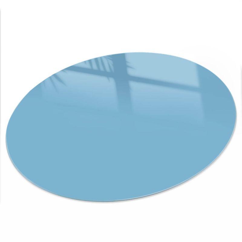Blat Na Stół ArtPrintCave fi70 cm Kolor błękitny - Szklany Blat do Stolika Kawowego 1 szt.
