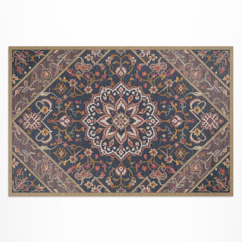 Zewnętrzny Dywan Winylowy Wallfluent 60x90 cm Bogato zdobione ornament w stylu tureckim 1 szt.