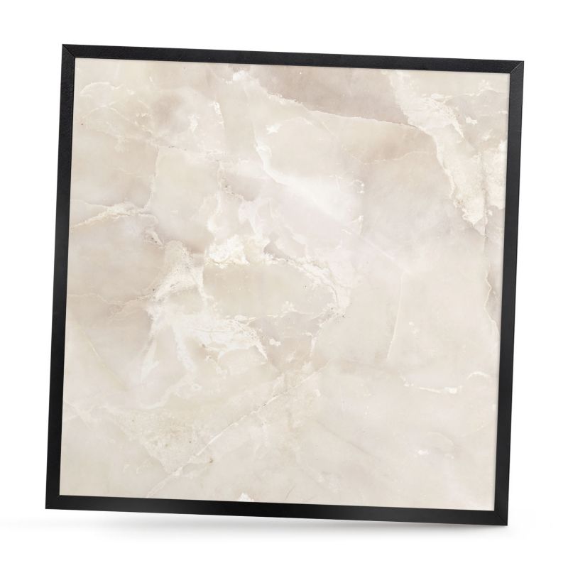 Ozdobna tablica na magnesy ArtPrintCave 50x50 Marmur beżowy w czarnej ramie 1szt