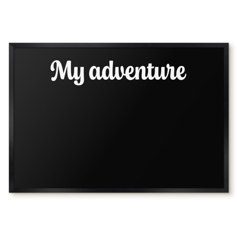 Tablica Magnetyczna Do Biura Tulup 60x40 cm My adventure 6 - Czarna rama Do salonu, sypialni 1 szt.