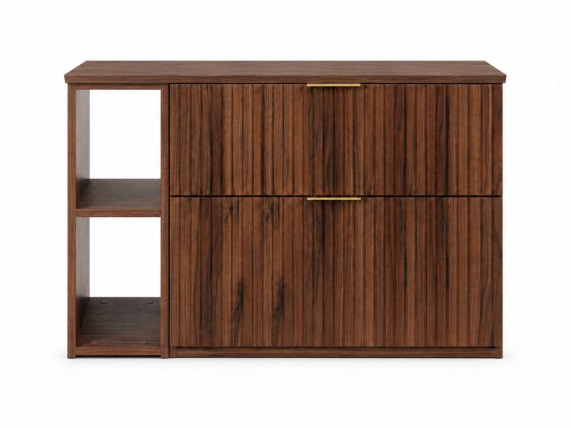 Szafka łazienkowa Furnidea 100 cm z blatem regałem orzech Flow 1 szt.