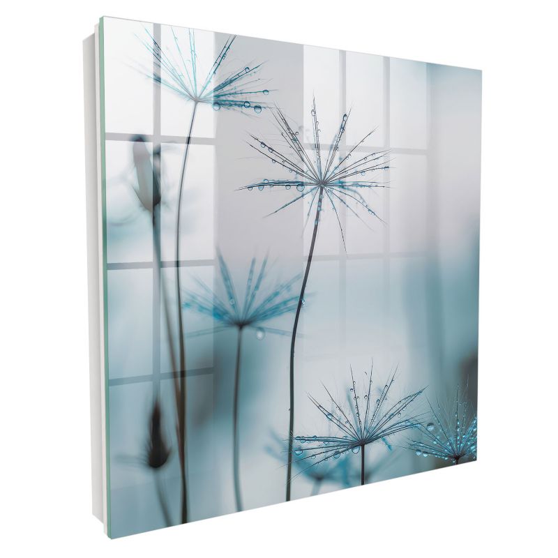 Metalowa Skrzynka Na Klucze Tulup 30x30 cm Dmuchawce i rosa - Biała - Otwierana na lewo 1 szt.
