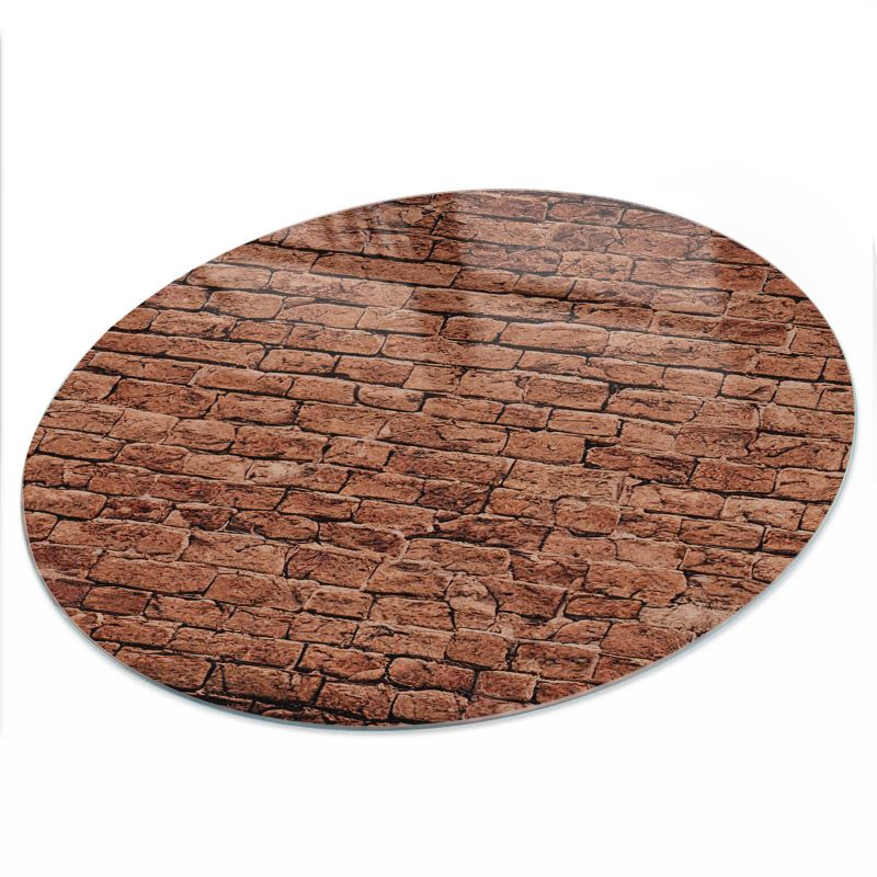 Blat Szklany ArtPrintCave fi70 cm Ceglany mur - z Nadrukiem 1 szt.