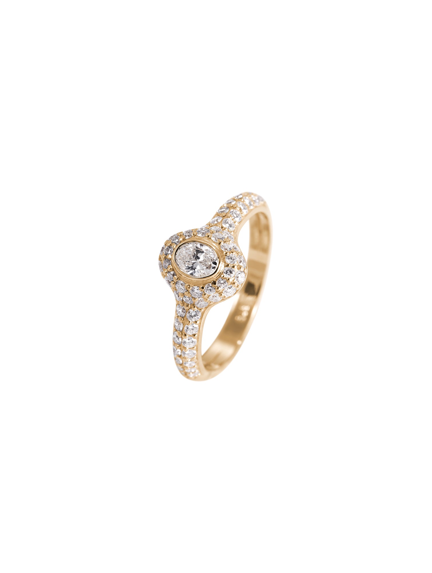 Charm Diamond Ring No.2 - pierścionek wysadzany diamentami, 10