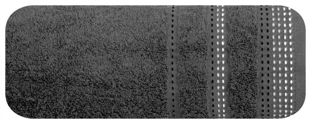 Ręcznik frotte 30x50 cm POLIA stalowy bawełniany miękki w dotyku