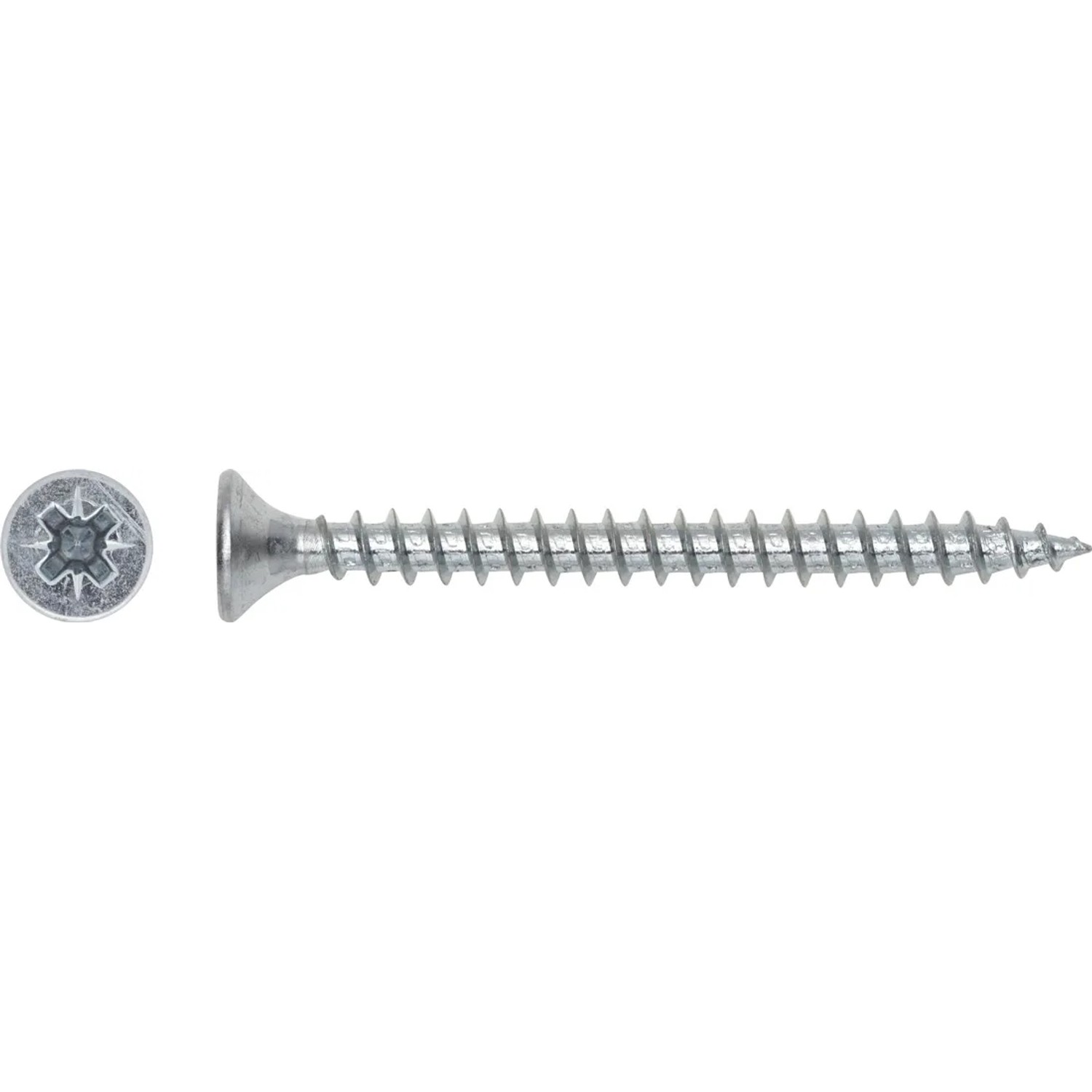 LUX-TOOLS Wkręt uniwersalny z łbem stożkowym płaskim TX 4 mm x 12 mm ocynk 25 sz