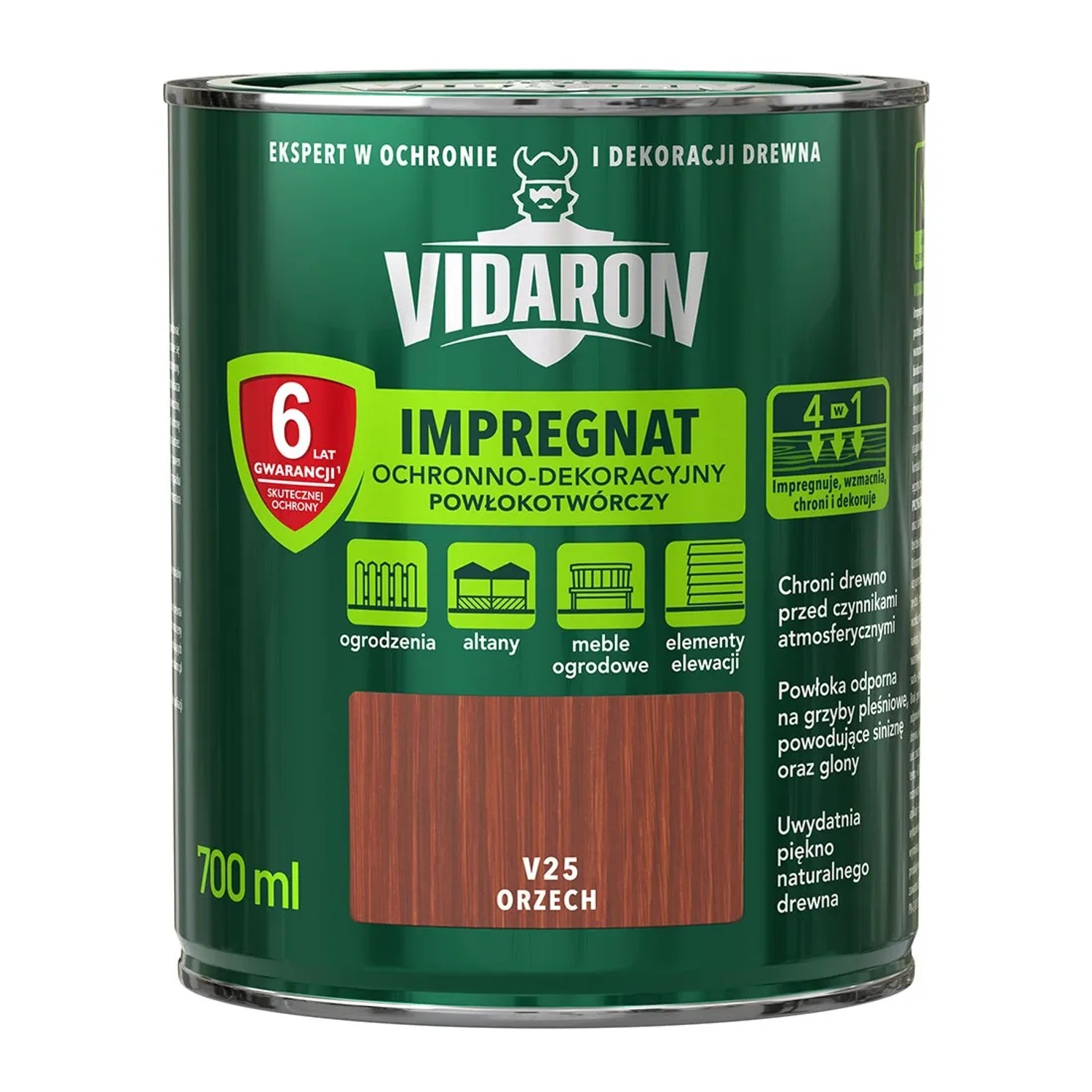 Vidaron Impregnat do drewna powłokotwórczy orzech - 0,7L
