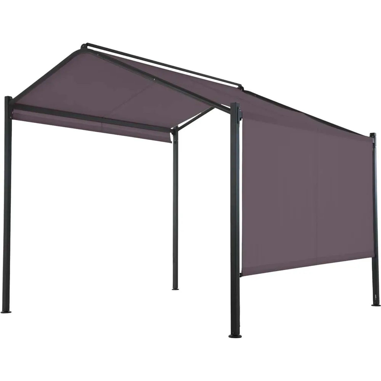 Pawilon ogrodowy BACLIFF z zasłoną czarny - 3 x 3 m