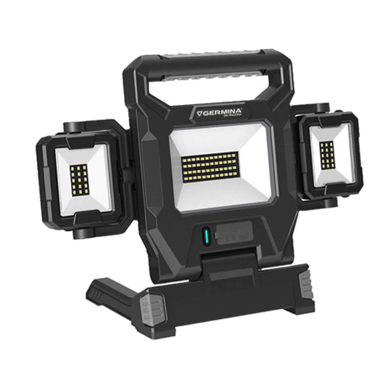 Germina Naświetlacz roboczy LED AURIGA 40W + DC 2x5W 6000K 6000lm IP65 czarny