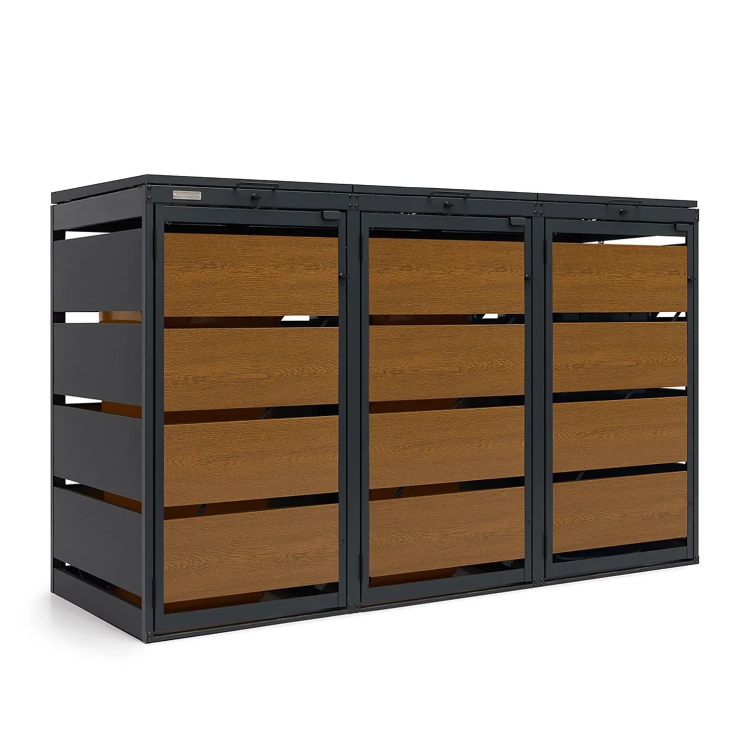 Zabudowa koszy 240 l złoty dąb - 126,5x208,5x83 cm