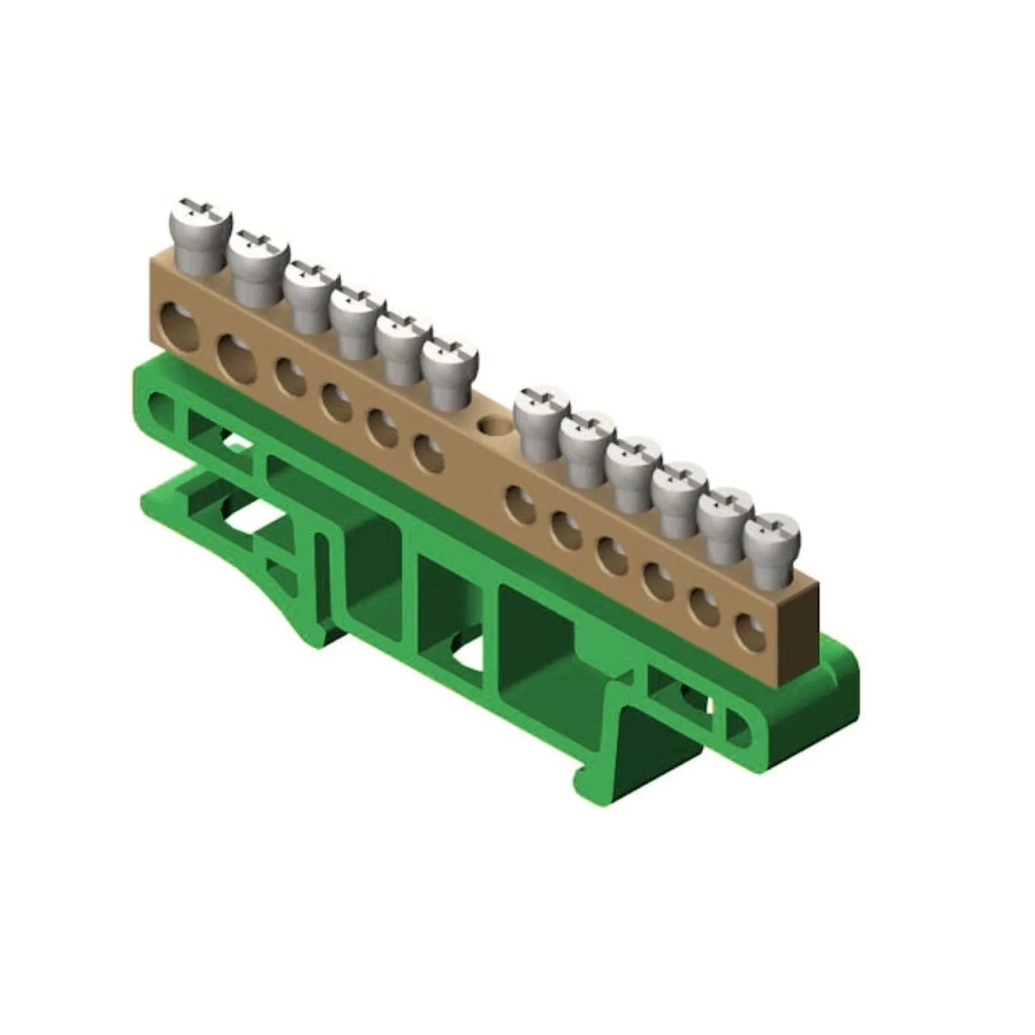 Elektro-Plast Listwa zaciskowa 12 torowa 50/150/15 zielona