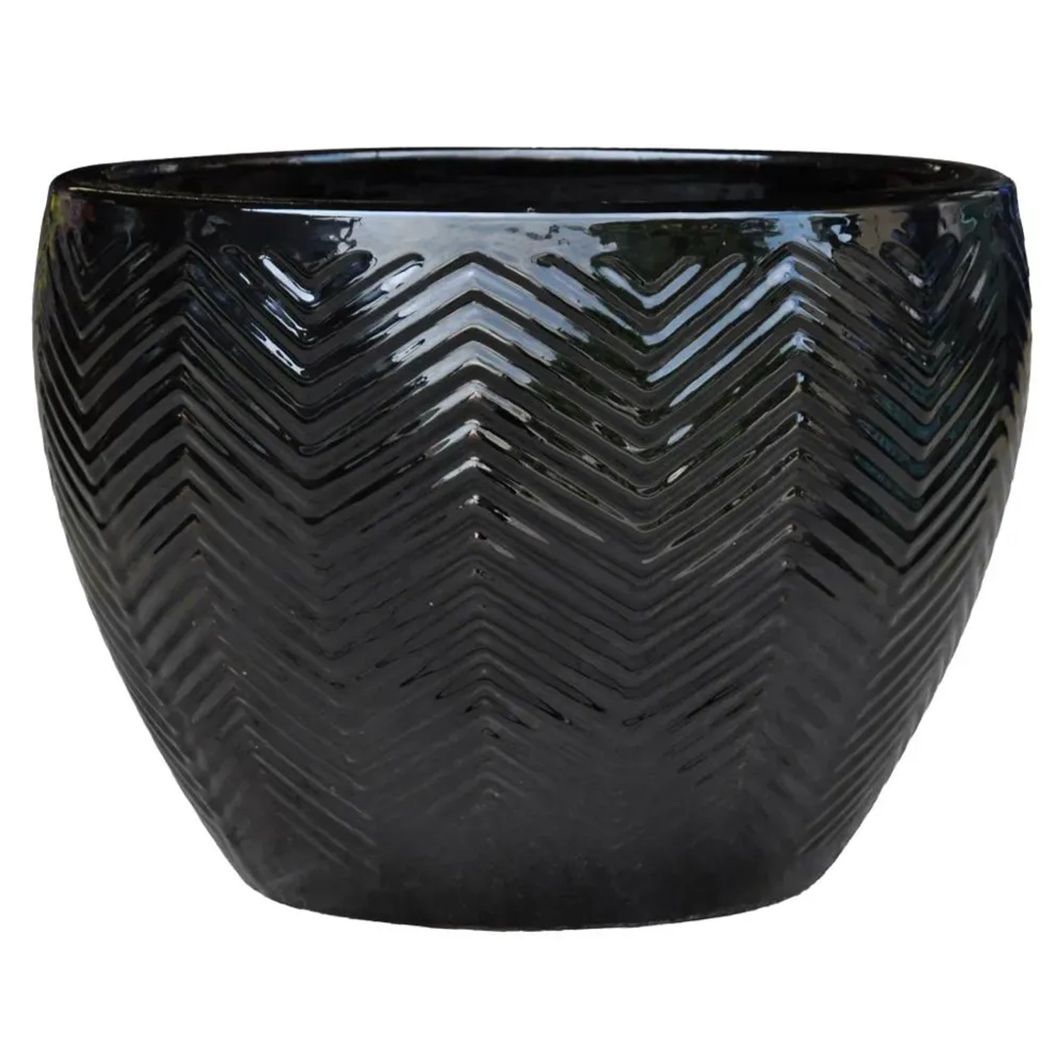 Donica SORRENTO czarna 34 cm