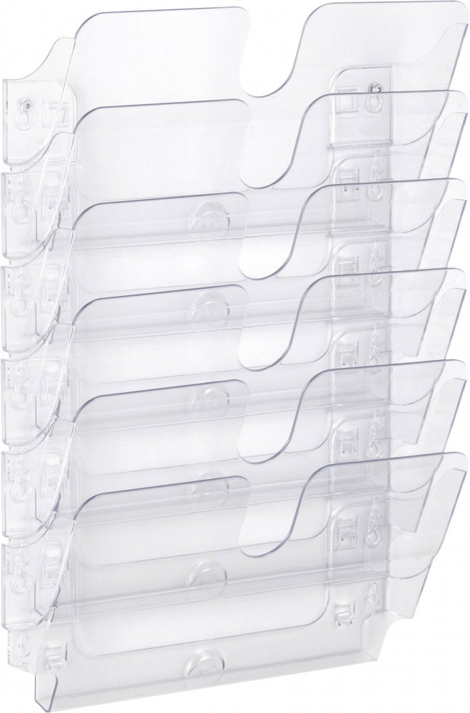 Pojemnik na dokumenty Durable Flexiplus, poziomy, A4, zestaw 6 sztuk, przezroczysty