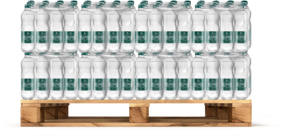 756x Woda gazowana Selenka Wieniec- Zdrój, 0.5l, butelka PET