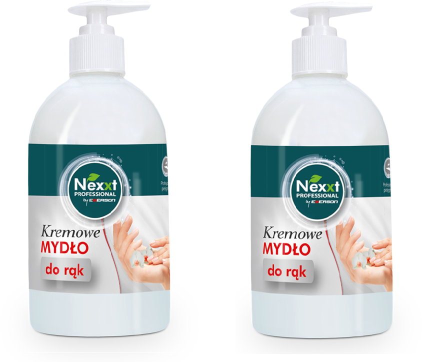 2x Mydło do rąk Nexxt, kremowe, z dozownikiem, 0.5l