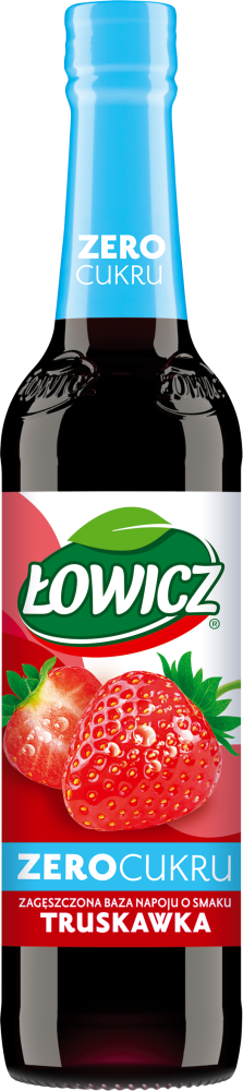 Syrop Łowicz, Zero Cukru, truskawkowy, 400ml