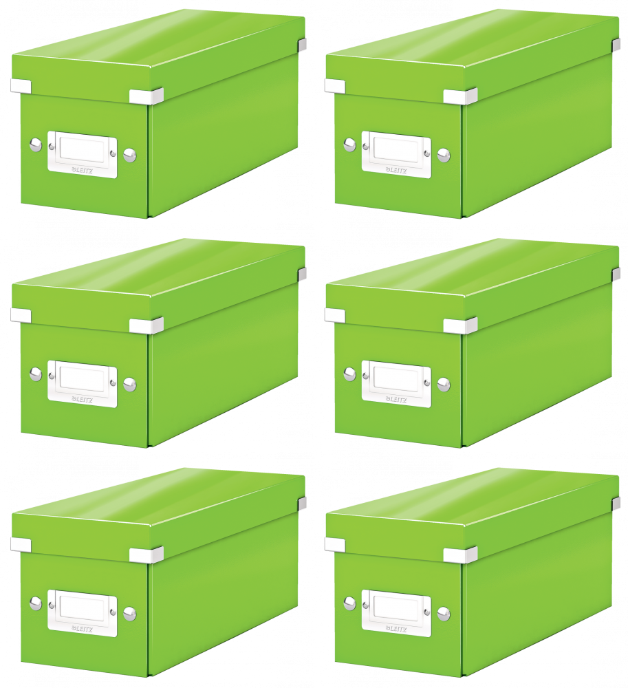 6x Pudełko do przechowywania Leitz Click&Store, 143x136x352mm, 1 sztuka, zielony