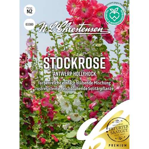 1 pac, Nalbă de grădină Antwerp Hollyhock - Semințe: Mod de ambalare: 1 pac