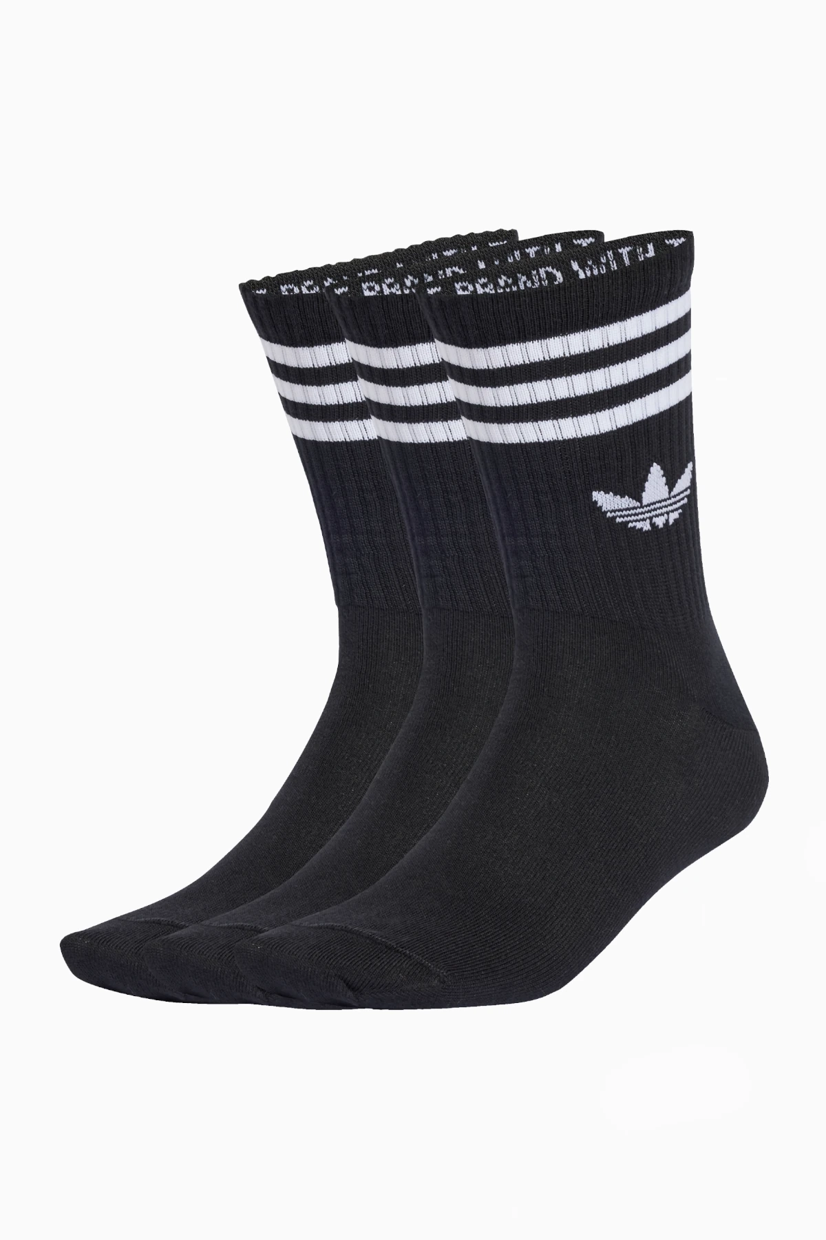Skarpety adidas 3-Stripes Crew 3 Pairs - Czarny