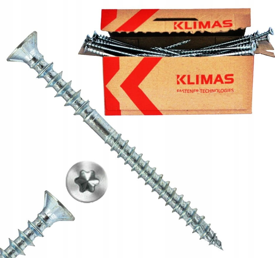 Wkręt dystansowy 6.0x145 biały (100 szt)
