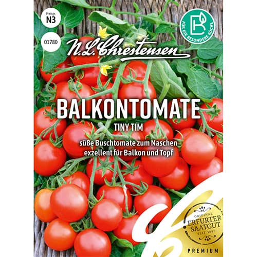 1 szt, Balkontomate Tiny Tim - Samen: Ilość w opakowaniu: 1 Stück