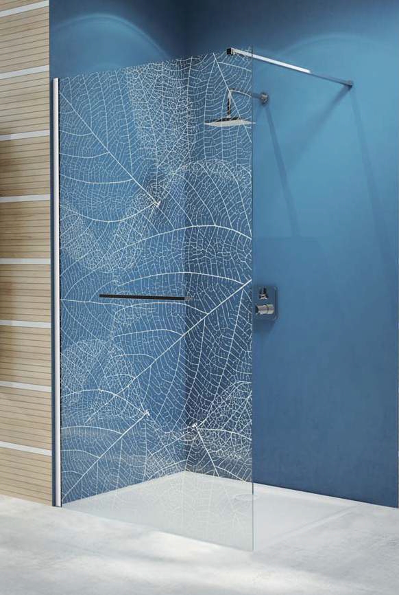 Sanplast Free Line II Walk-in ścianka wolnostojąca 120 cm P/FREEII-120 chrom/szkło przezroczyste 600-261-0460-42-401