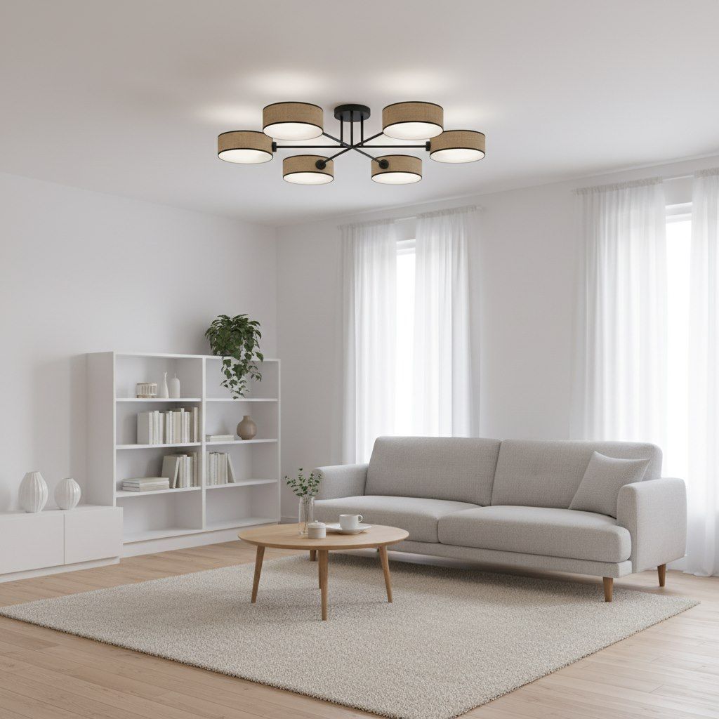 Emibig Maga lampa podsufitowa 6x10 W beżowa 1571/6 - Wysyłka w 24h