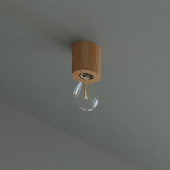 Sollux Lighting Salgado lampa podsufitowa 1x60W drewno naturalne SL.0672