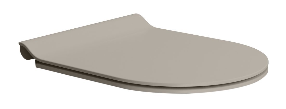 GSI Pura deska sedesowa wolnoopadająca slim tortora mat/chrom MS86CSN05