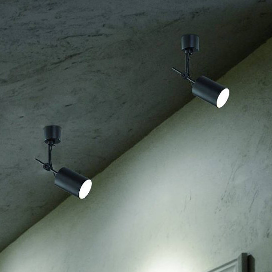 Open Design Stick lampa podsufitowa 1x8 W czarna OR82487